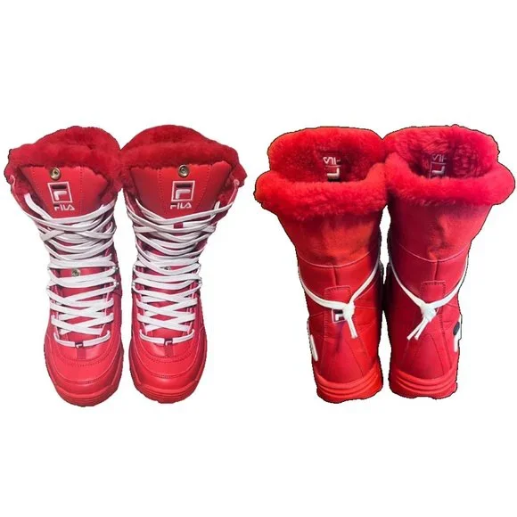 Fila Disruptor Red Leather Boot - Picture 5 of 8